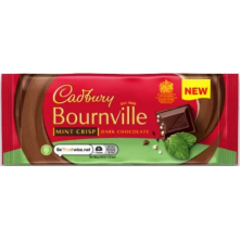 Cadbury Bourneville Mint Crisp Dark Chocolate - (UK)