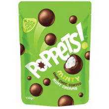 Poppets! Minty Dark Choc Coated Mint Creams - (UK)