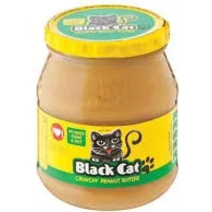 Black Cat Crunchy Peanut Butter No Added Sugar & Salt