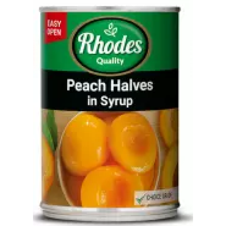 Rhodes Peach Halves in Syrup 410g