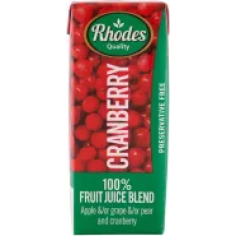 Rhodes Fruit Juice Cranberry 200ml