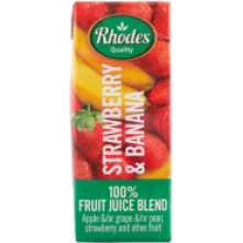 Rhodes Fruit Juice Strawberry & Banana 200ml