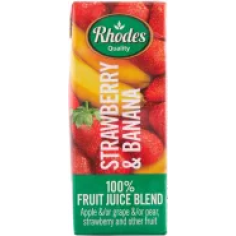 Rhodes Fruit Juice Strawberry & Banana 200ml